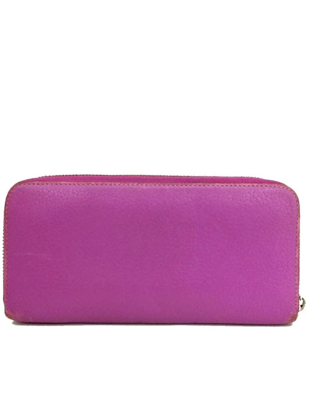 Authentic LOEWE Logo Leather Long Zip Wallet - Picture 4 of 8